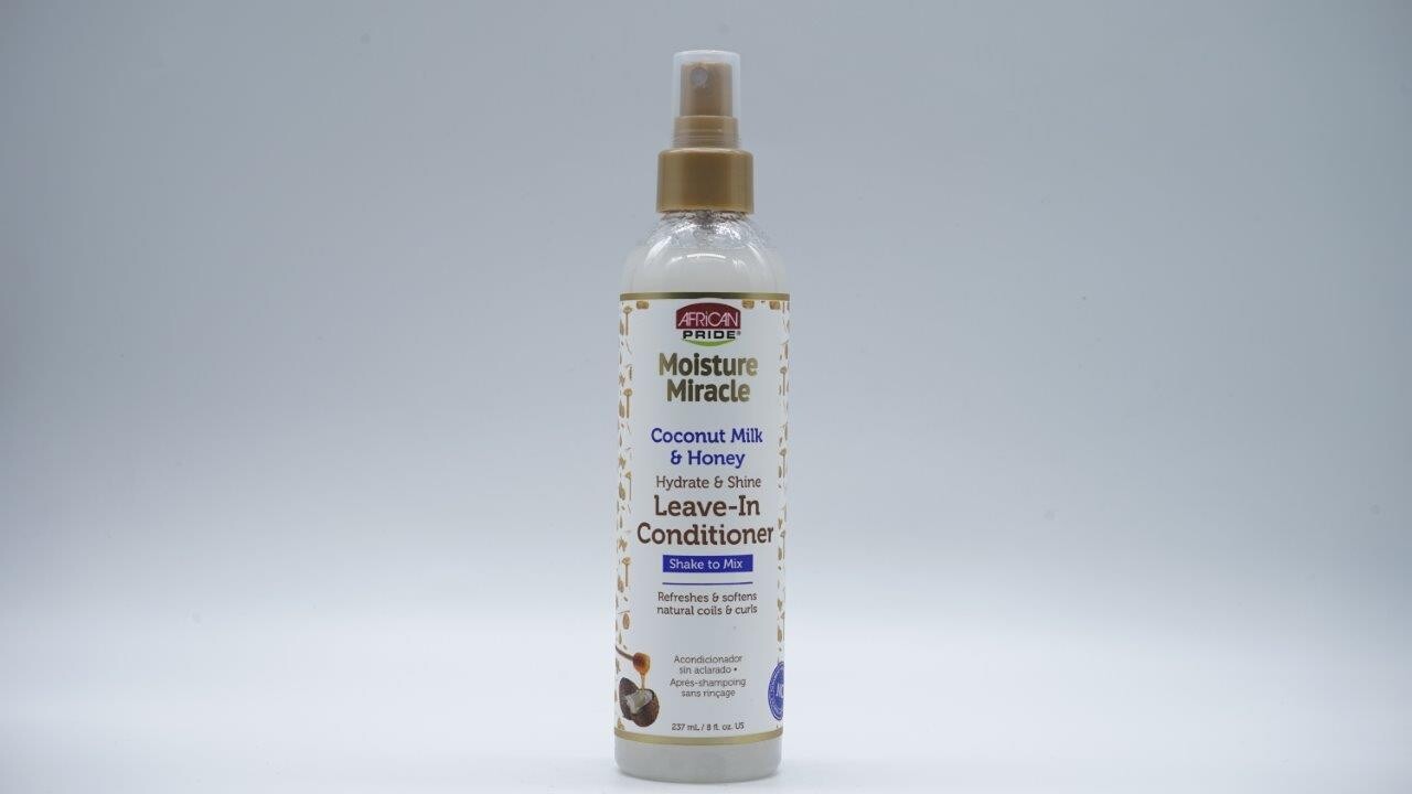 AFRICAN PRIDE MOISTURE MIRACLE HYDRATE & SHINE LEAVE-IN CONDITIONER 237ML