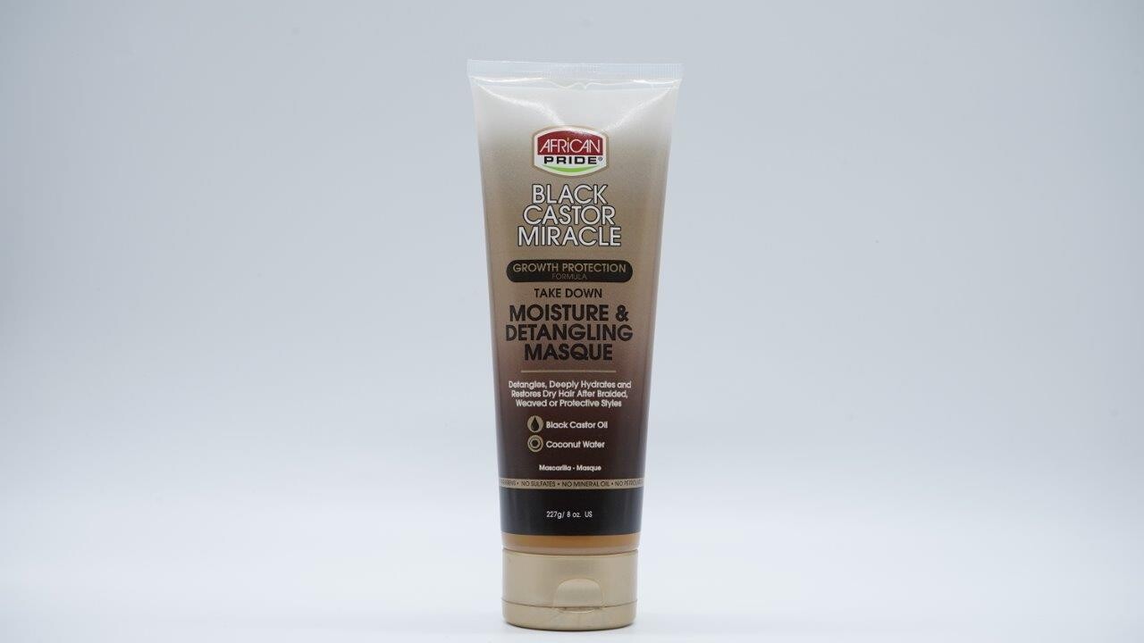 AFRICAN PRIDE BLACK CASTOR MIRACLE MOISTURE & DETANGLING MASQUE 227G