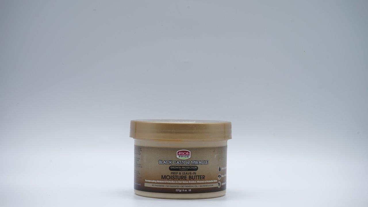 AFRICAN PRIDE BLACK CASTOR MIRACLE PREP & LEAVE-IN MOISTURE BUTTER 227G