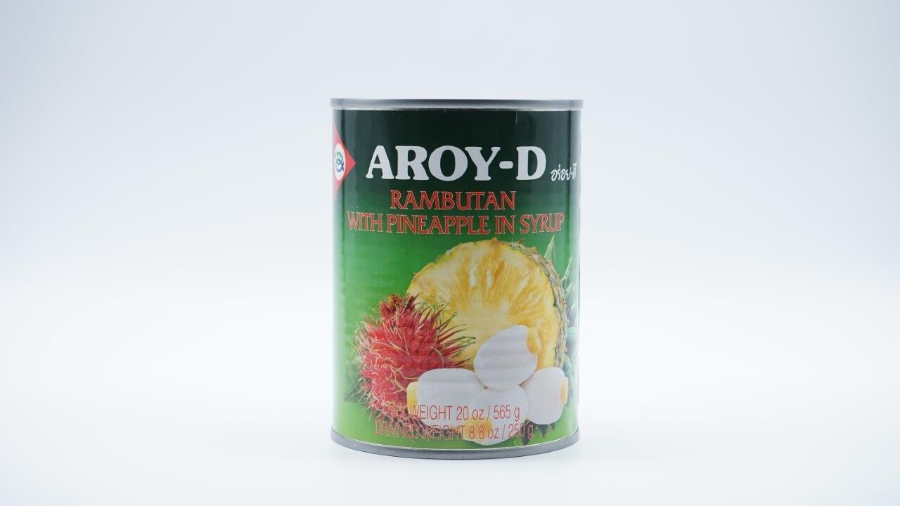 AROY-D RAMBUTAN WITH PINEAPPLE IN SYRUP 565G