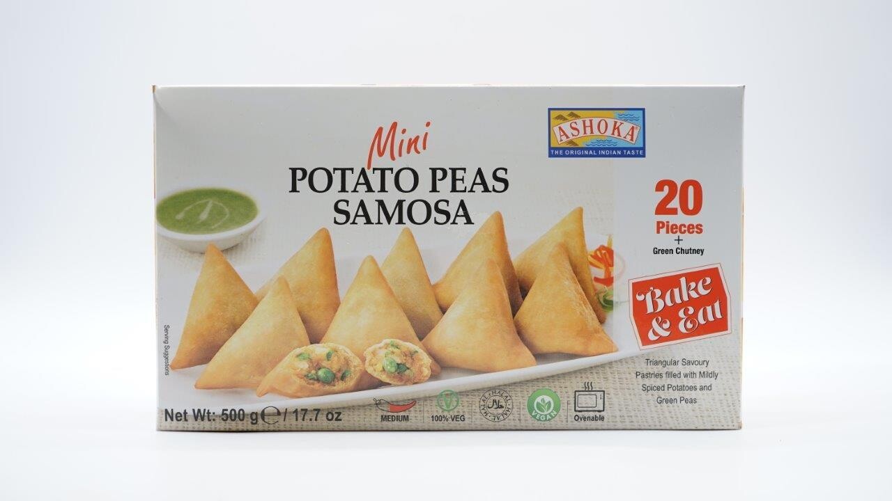 ASHOKA POTATO PEAS MINI SAMOSA 500G