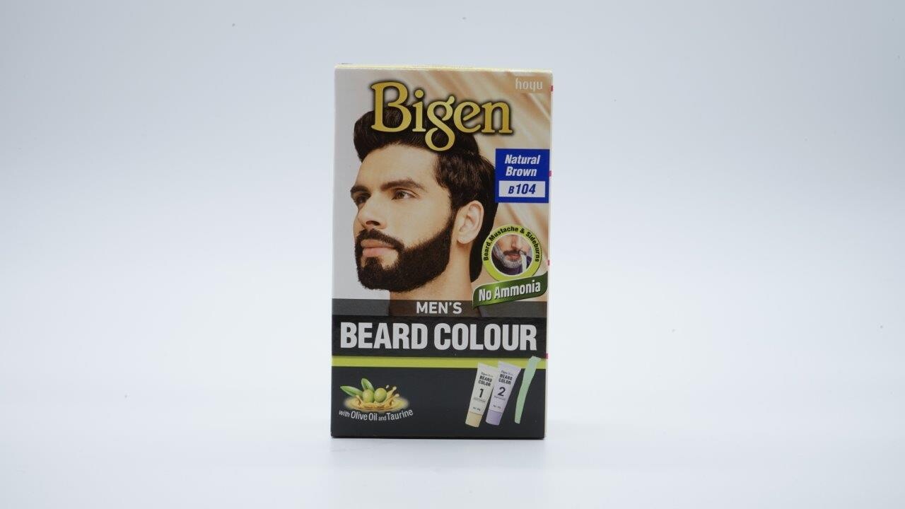 BIGEN MENS BEARD COLOUR B104 NATURAL BROWN