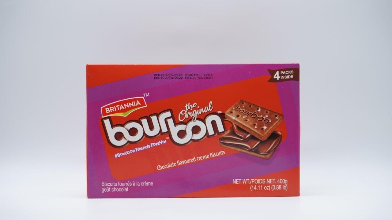 BRITANNIA BOURBON CHOCOLATE BISCUITS 400G