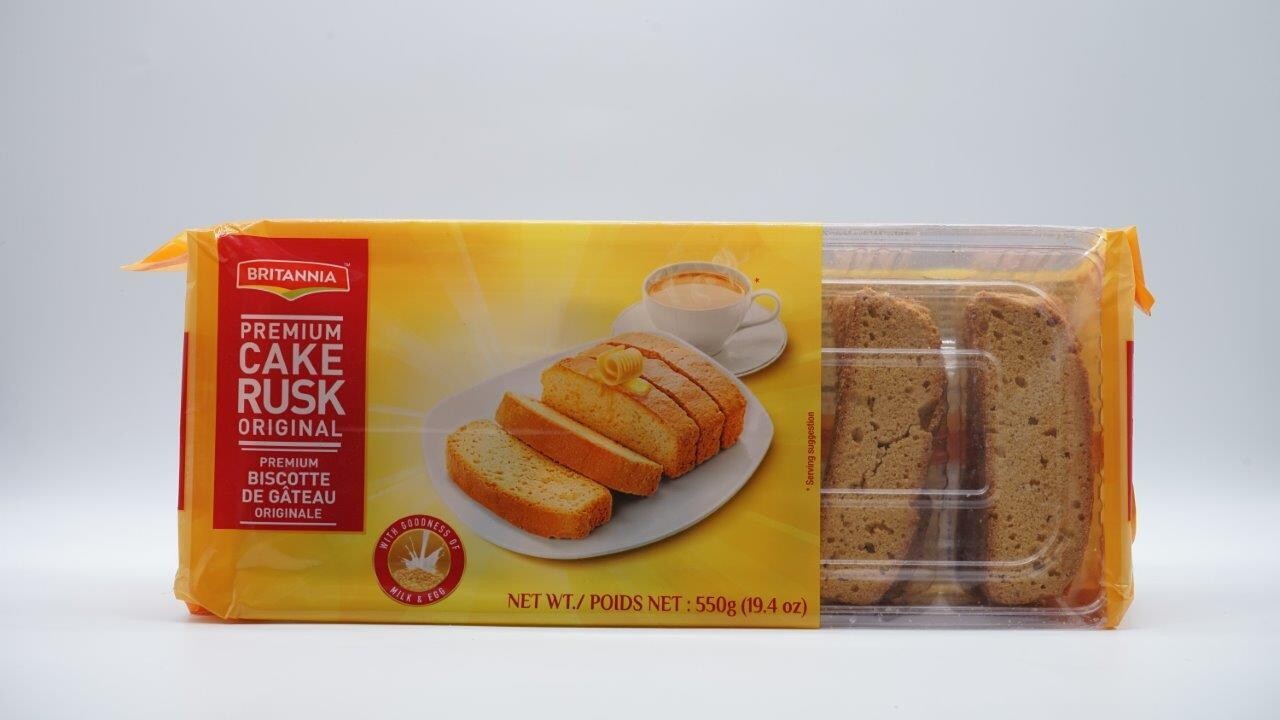 BRITANNIA CAKE RUSK ORIGINAL 550G