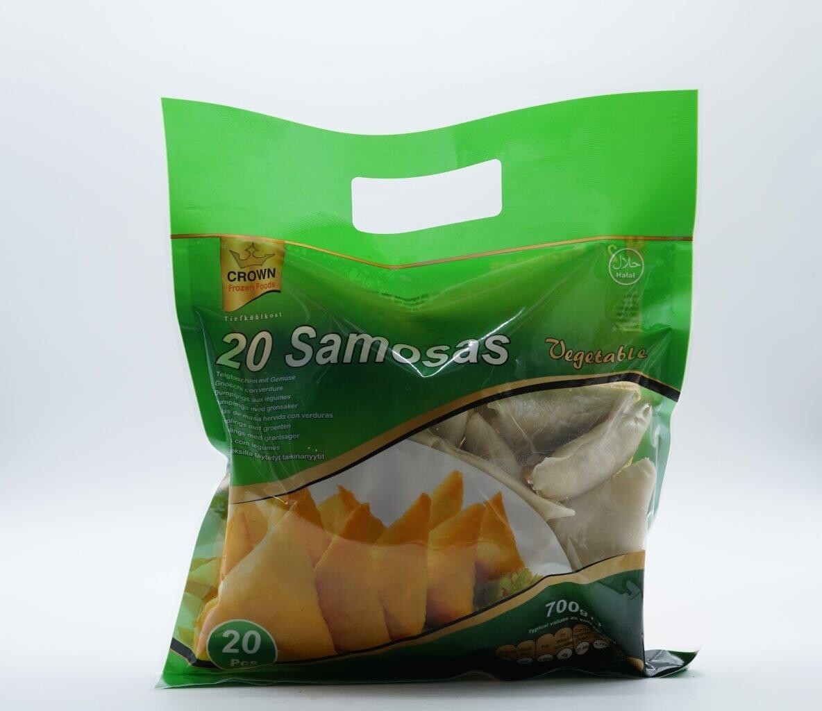 CROWN VEGETABLE SAMOSAS 20PCS