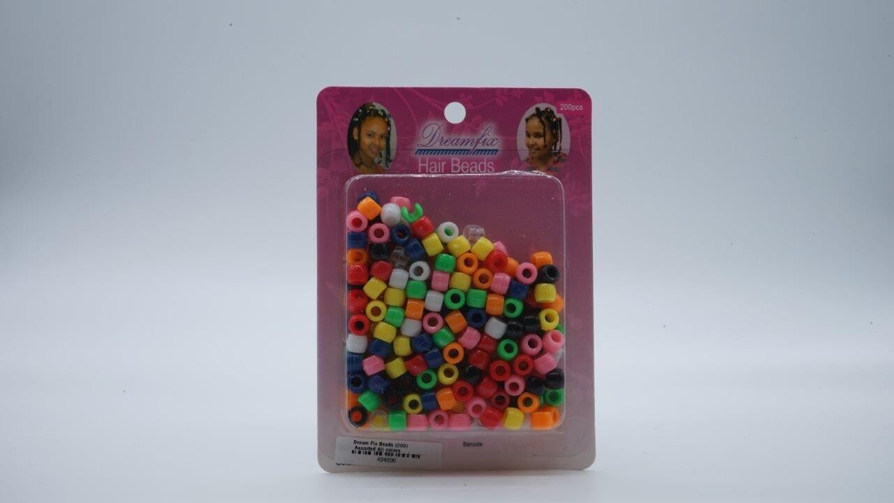 DREAMFIX HAIR BEADS ASSORTED COLORS 200PCS
