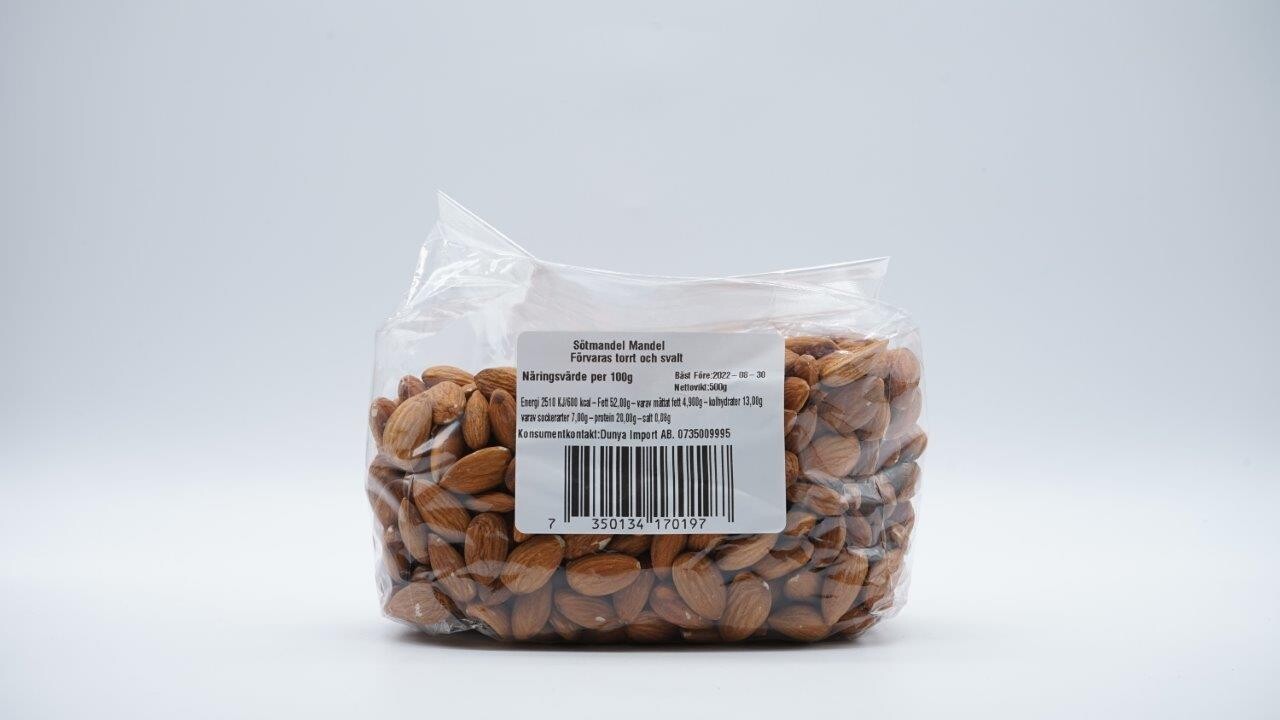 DUNYA AFGHANSK SÖTMANDEL 500G