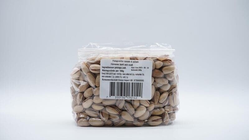 DUNYA PISTAGENÖTTER ROSTADE & SALTADE 500G