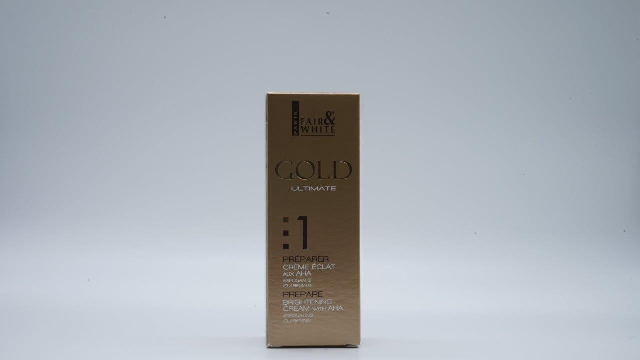 FAIR & WHITE GOLD 1 AHA BRIGHTENING CREAM 75ML