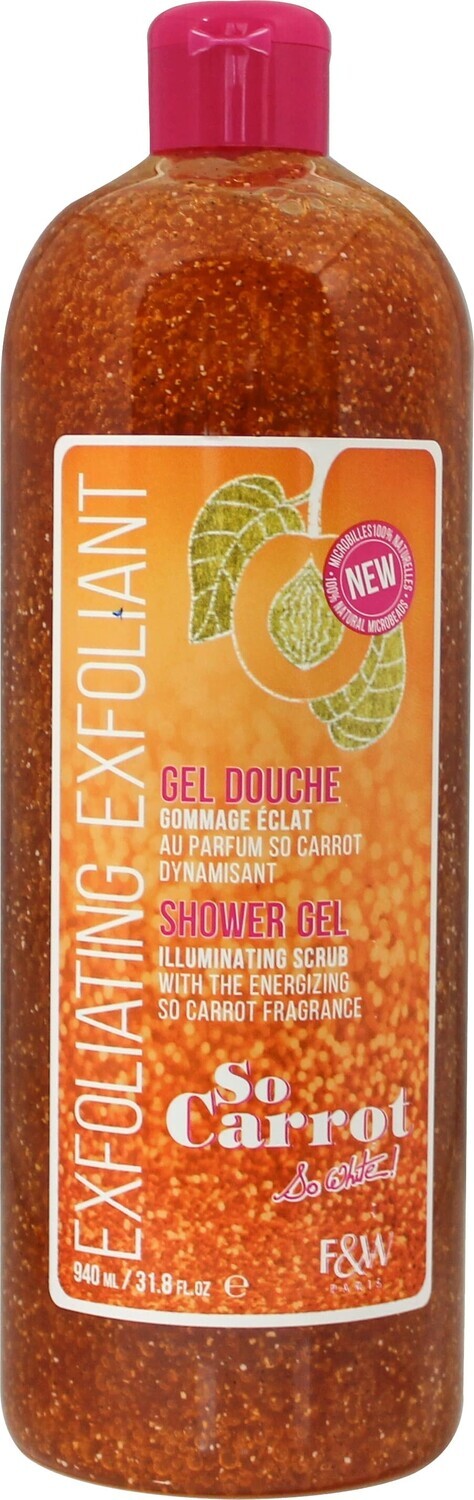 FAIR & WHITE SO CARROT EXFOLIATING SHOWER GEL 940ML