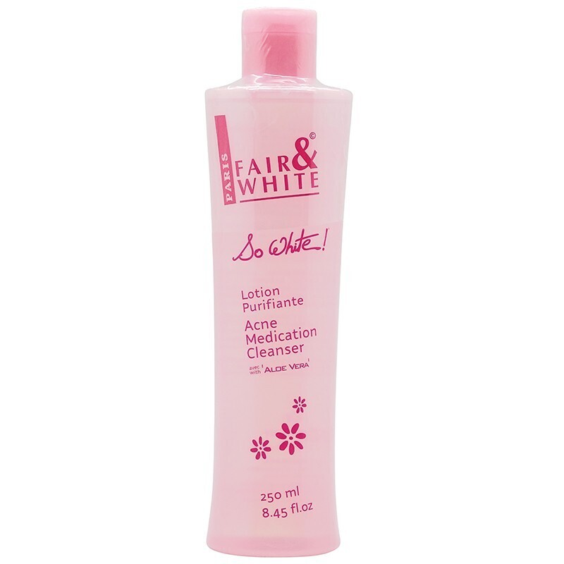 FAIR & WHITE SO WHITE ACNE MEDICATION CLEANSER 250ML