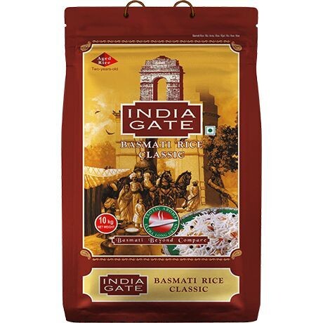 INDIA GATE CLASSIC BASMATI RICE 10KG