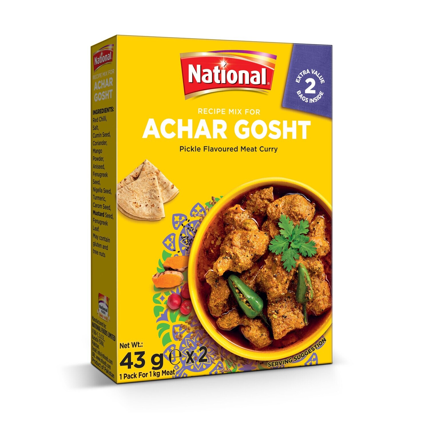 NATIONAL SPICE MIX ACHAR GOSHT 86G