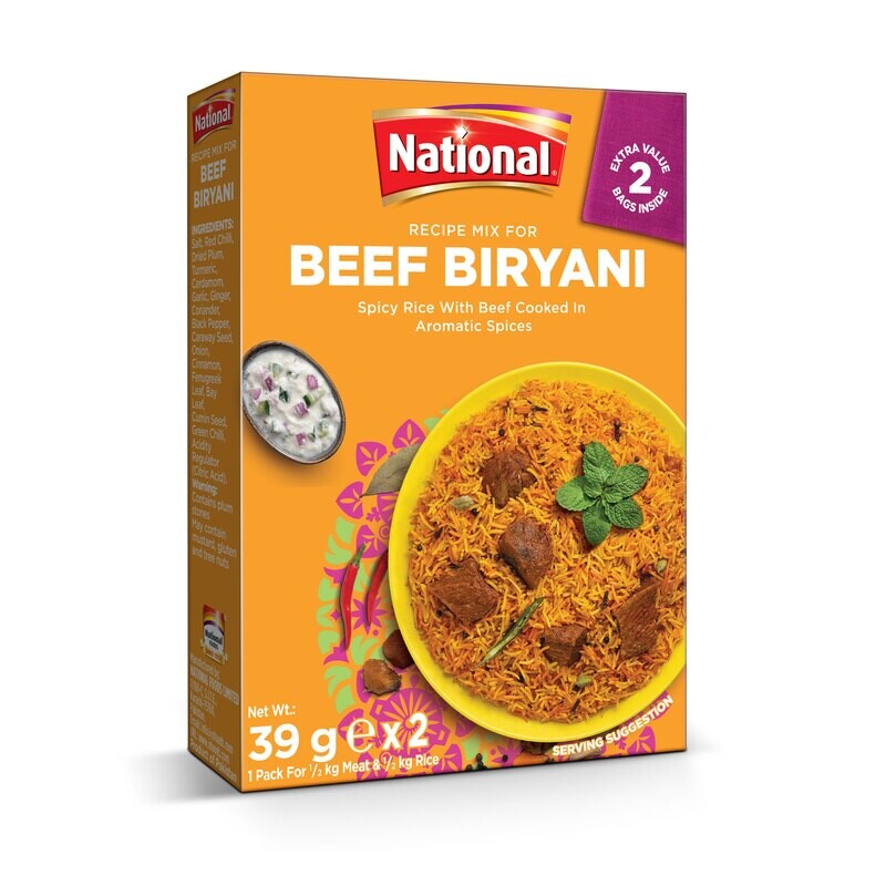 NATIONAL SPICE MIX BEEF BIRYANI 78G