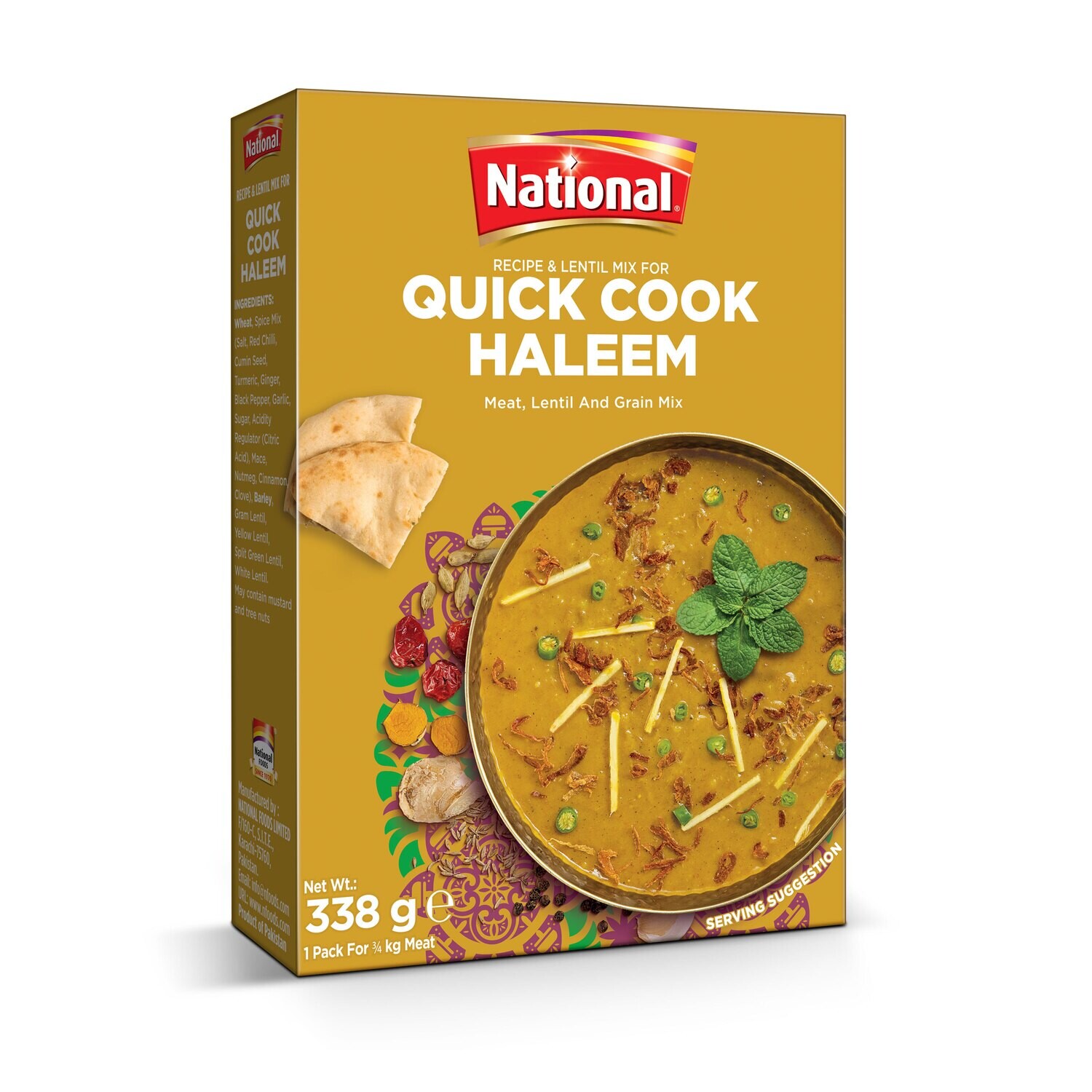 NATIONAL QUICK COOK HALEEM MIX 338G