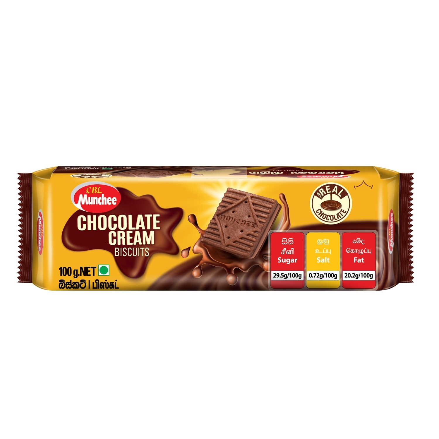 MUNCHEE CHOCOLATE CREAM BISCUIT 100G