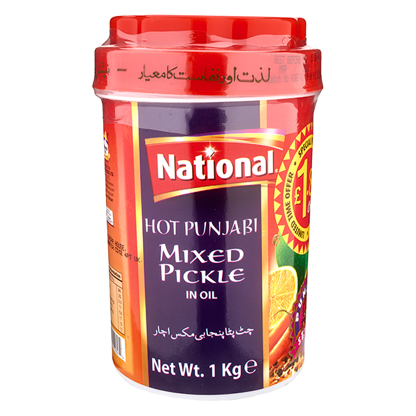 NATIONAL HOT PUNJABI MIXED PICKLE 1KG