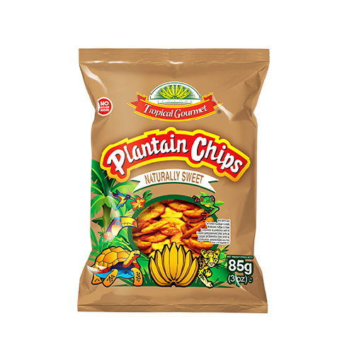 TROPICAL GOURMET SWEET PLANTAIN CHIPS 85G