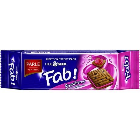 PARLE HIDE & SEEK FAB COOKIES STRAWBERRY 112G