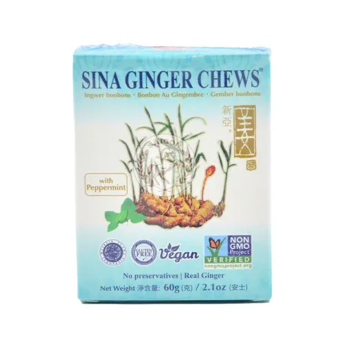 SINA GINGER CANDY PEPPERMINT 60G