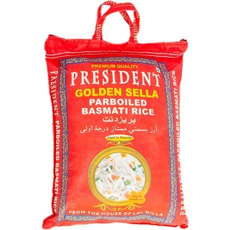 PRESIDENT GOLDEN SELLA BASMATI RICE 5KG