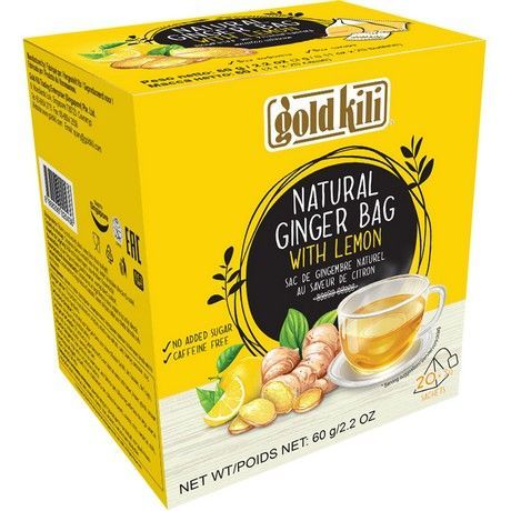 GOLD KILI NATURAL GINGER LEMON TEA 60G