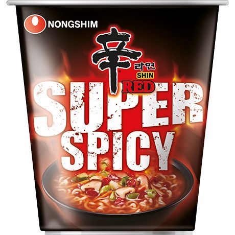 NONGSHIM SHIN RED SUPER SPICY NOODLES CUP 68G