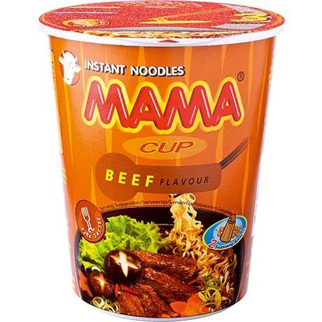 MAMA INSTANT NOODLES BEEF FLAVOUR CUP 70G