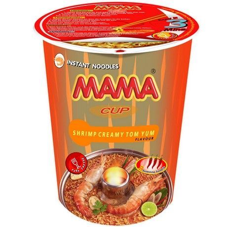 MAMA NOODLES SHRIMP CREAMY TOM YUM FLAVOUR CUP 70G