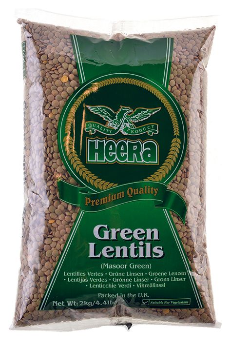 HEERA GREEN LENTILS 2KG