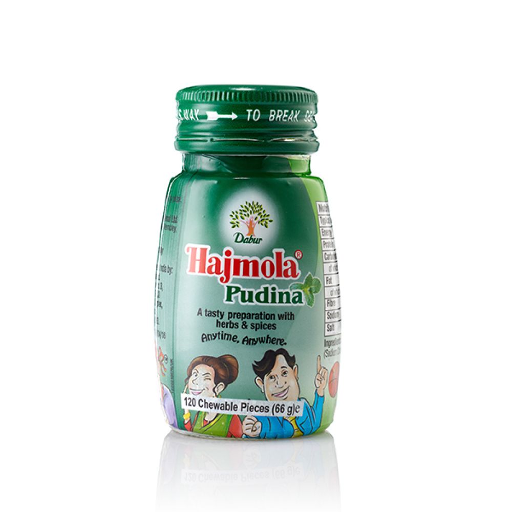 DABUR HAJMOLA MINT/PUDINA 66G
