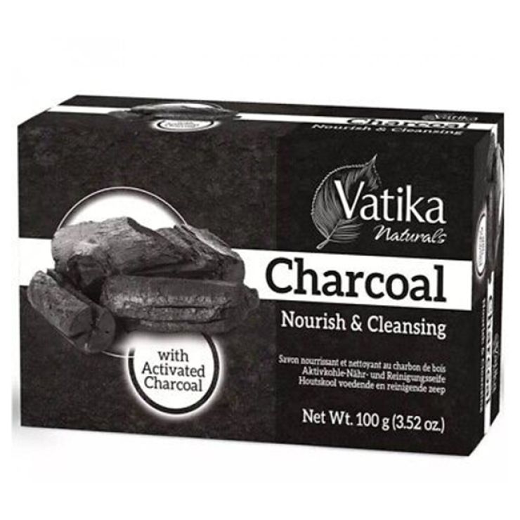 VATIKA NATURALS CHARCOAL SOAP 100G