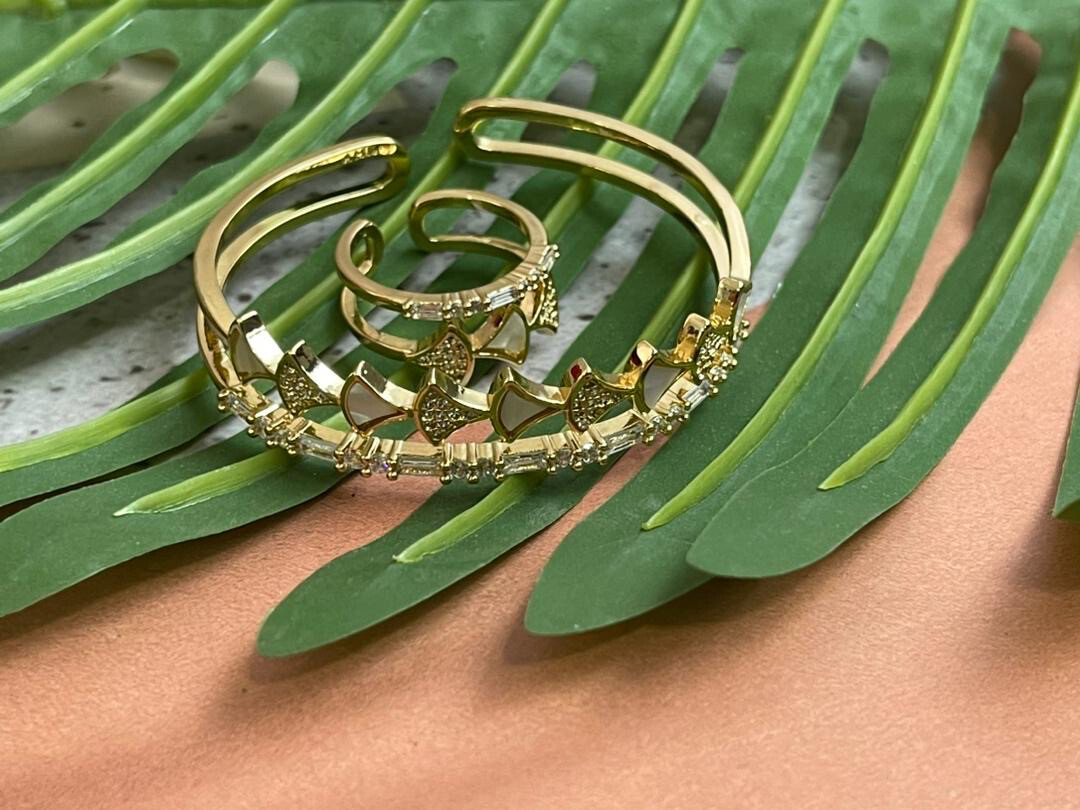 Non Tarnish Bracelet & Ring Set