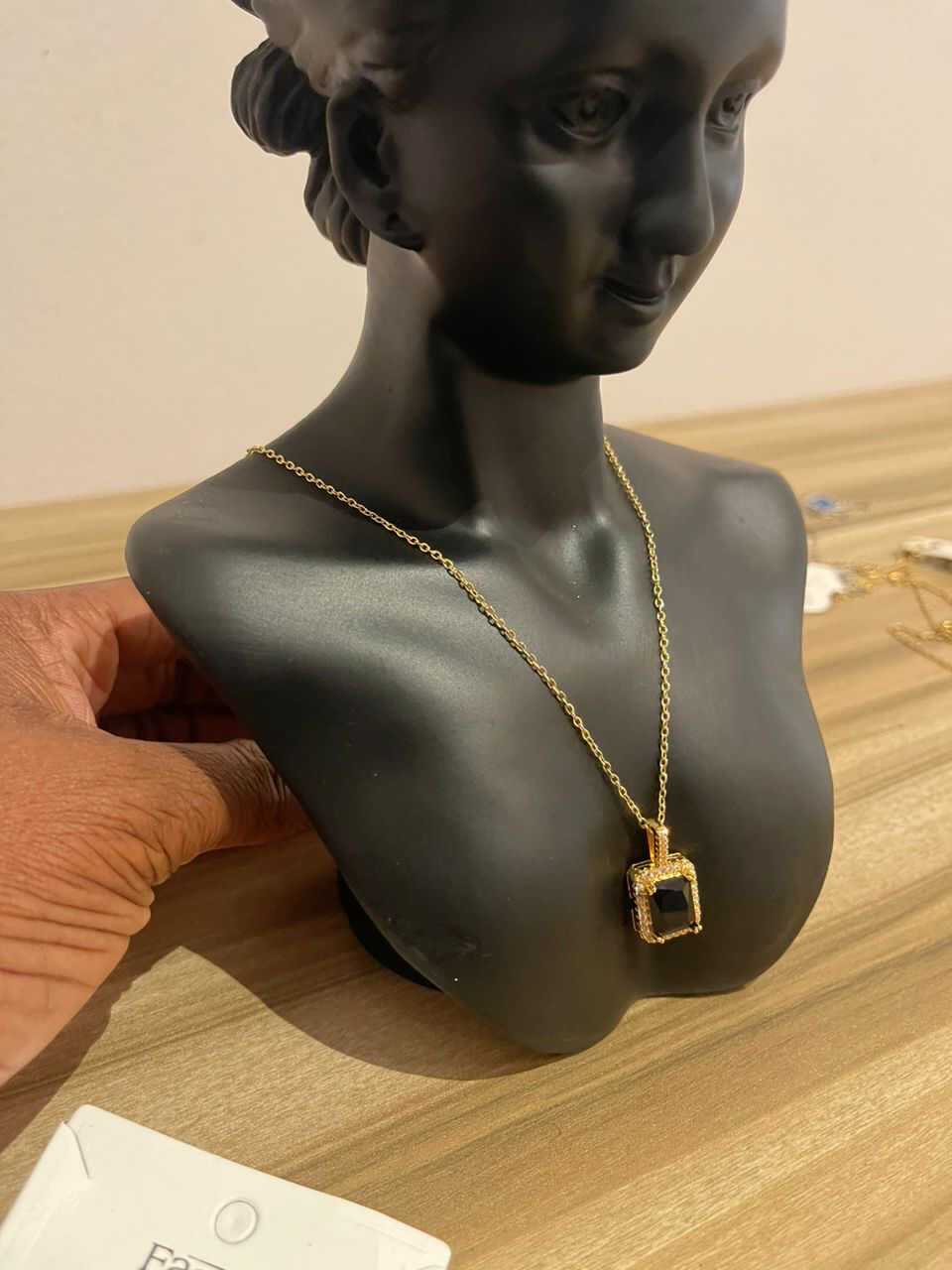 Black Non Tarnish Necklace