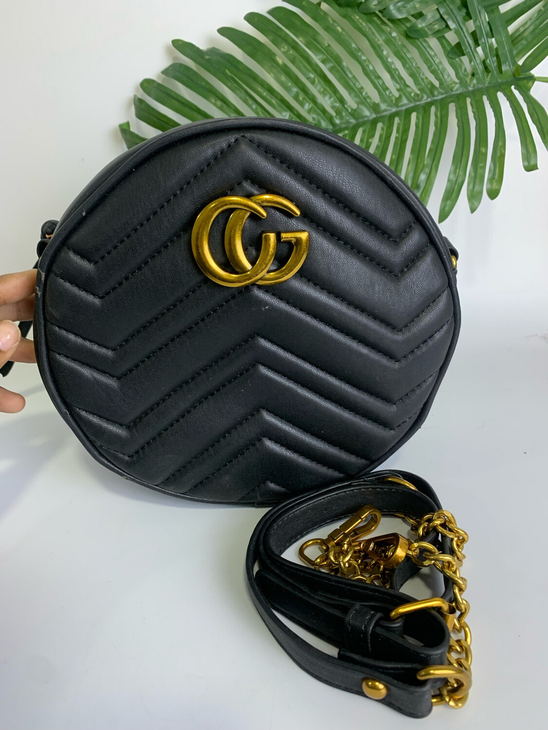 Black Gucci Circle Bag