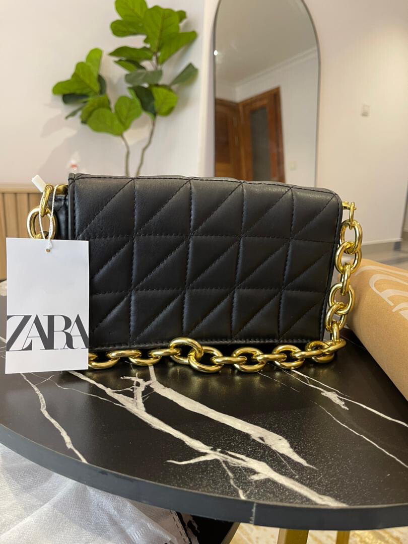 Black Quilted Zara Bag