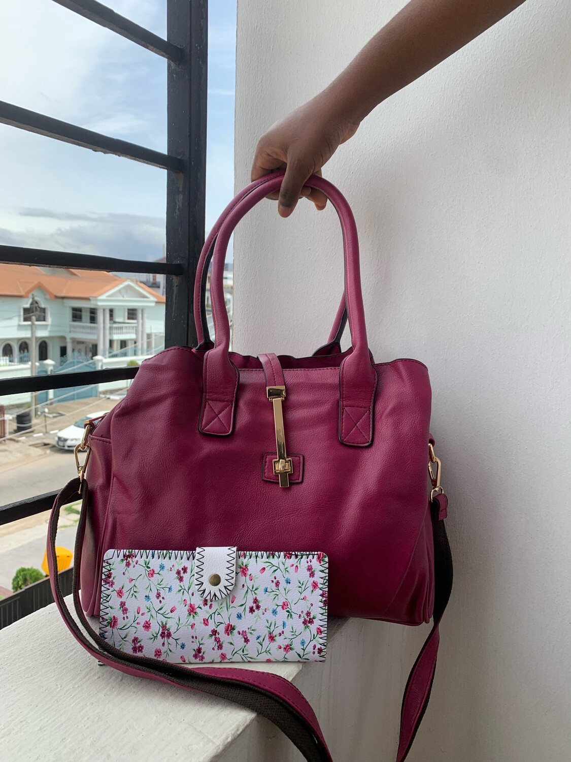 Fussy Pink Shoulder Bag x Wallet