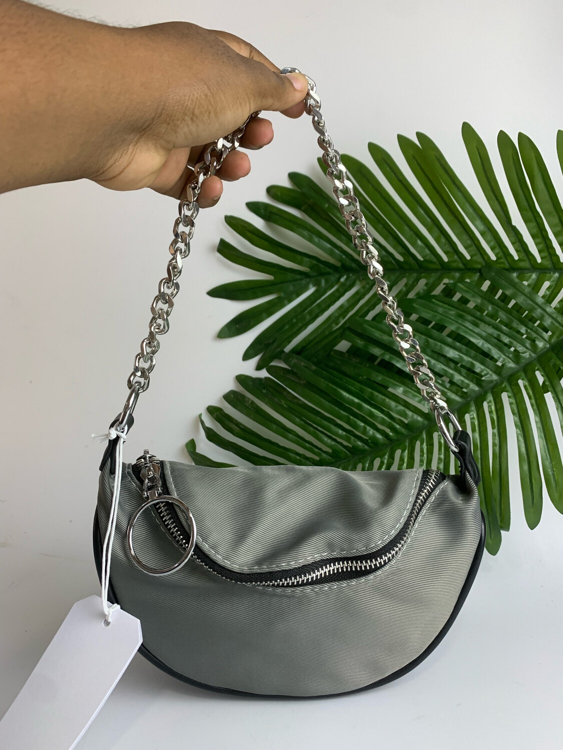 White Mini Bucket Bag