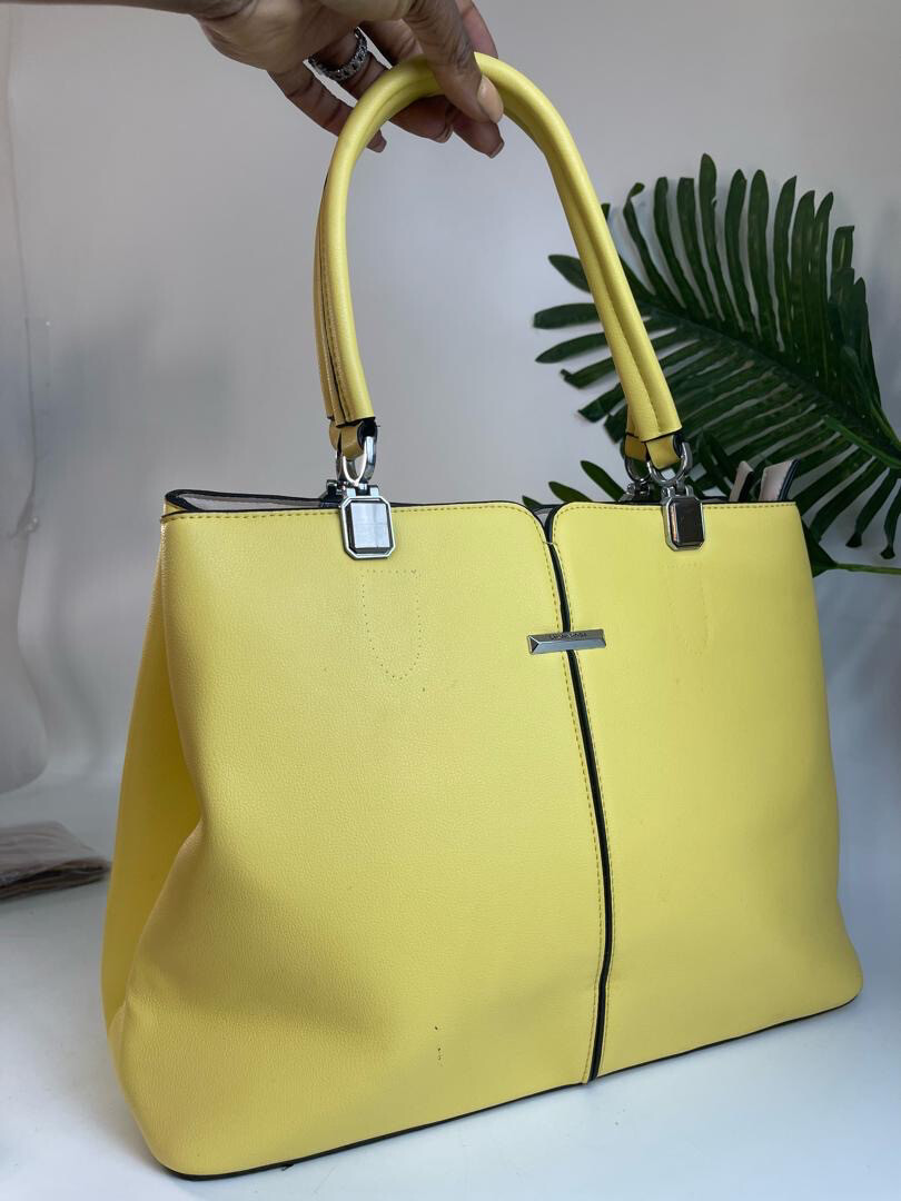 Yellow Classic Structured Bag