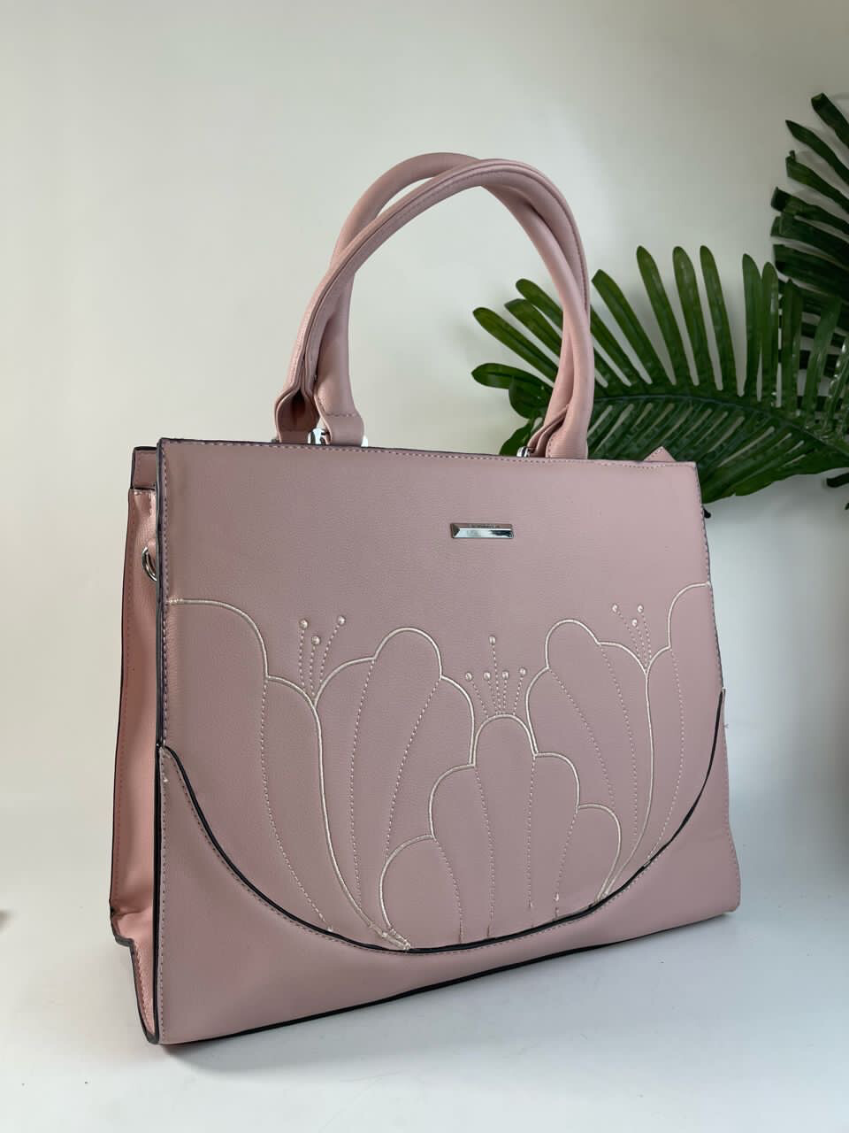 Pink Floral Midi Bag