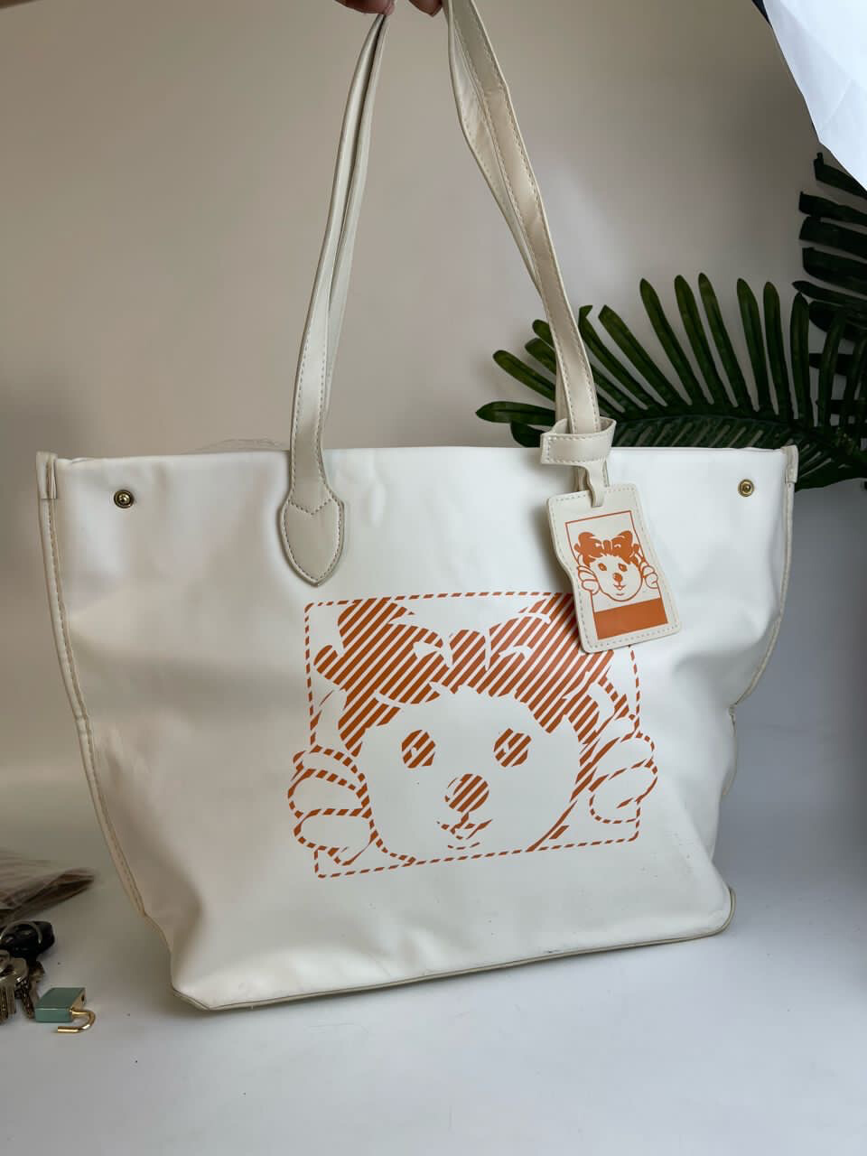 Wire Doggy Print Tote Bag