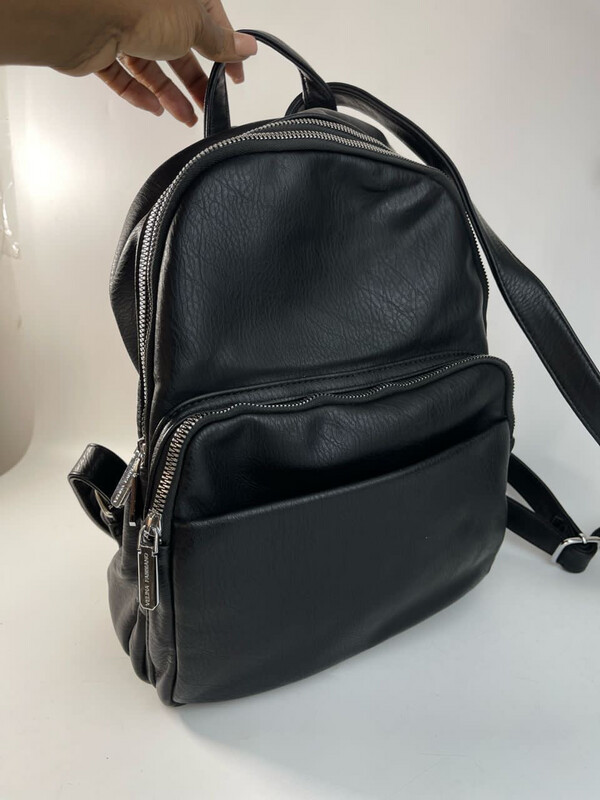 Black Midi Backpack