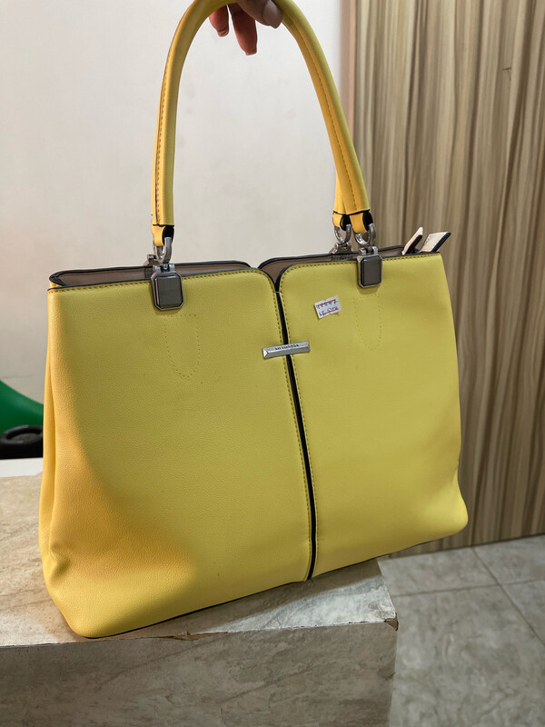 Yellow Silviarosa Structured Bag