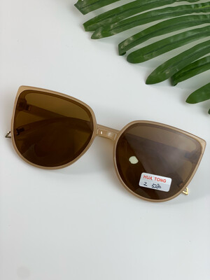 Brown Opaque Sunglasses