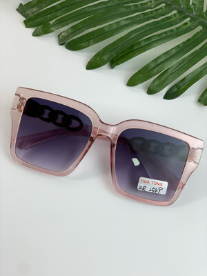 Pink Gold  Detailed Sunglasses