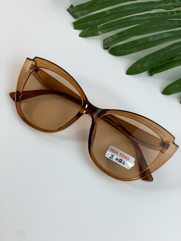 Brown Opaque Sunglasses
