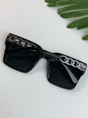 Black Chain linked Sunglasses