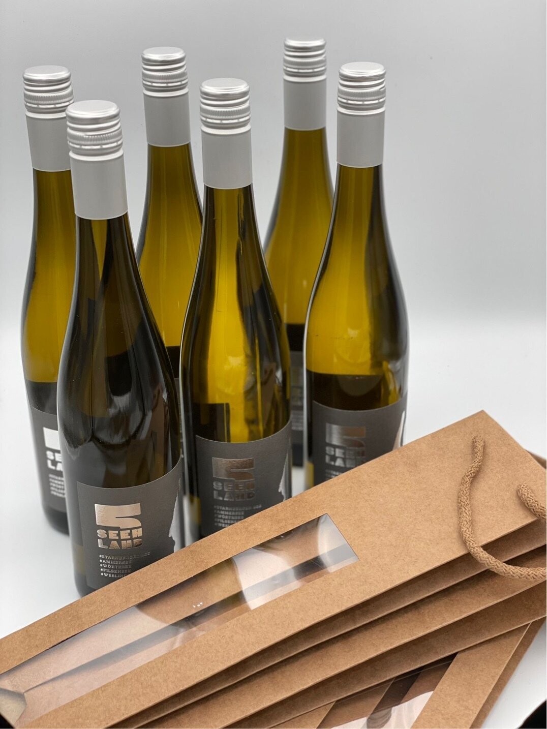 Geschenkset: 6 Flaschen Grauburgunder inkl. 6 Geschenktüten