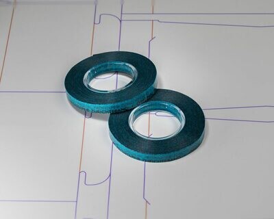30 Micron (.001") x 1/4" x 114 ft - Blue Self Adhesive Profit Spot Up Shim Tape 1 Roll
