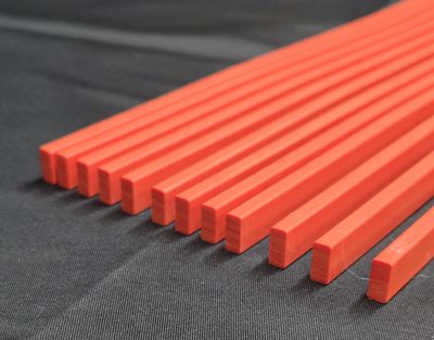 Polar 115 Red Wavy Cutting Sticks 45.67" (1 Dozen)